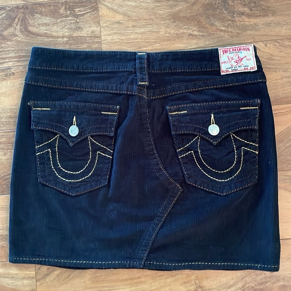 True Religion black Sarah mini skirt Size 28